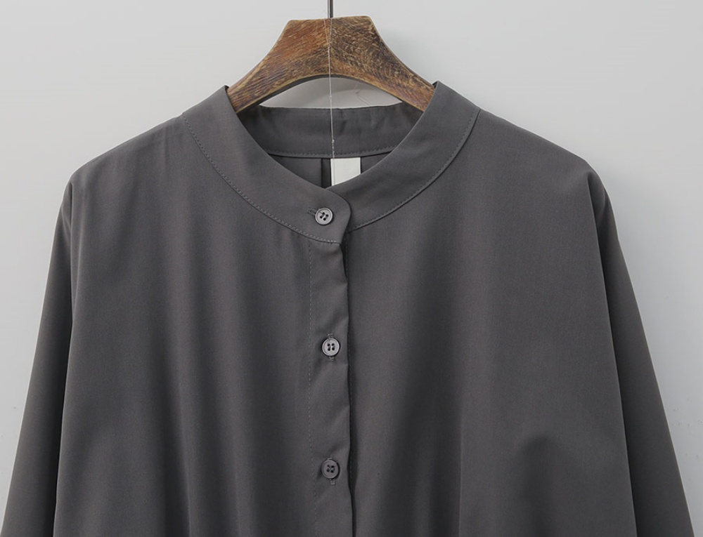 バンドカラーイージーフレアワンピース | 詳細画像17