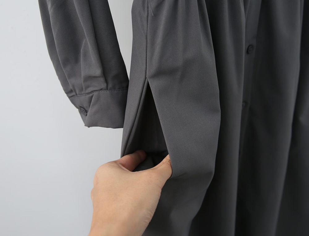 バンドカラーイージーフレアワンピース | 詳細画像18