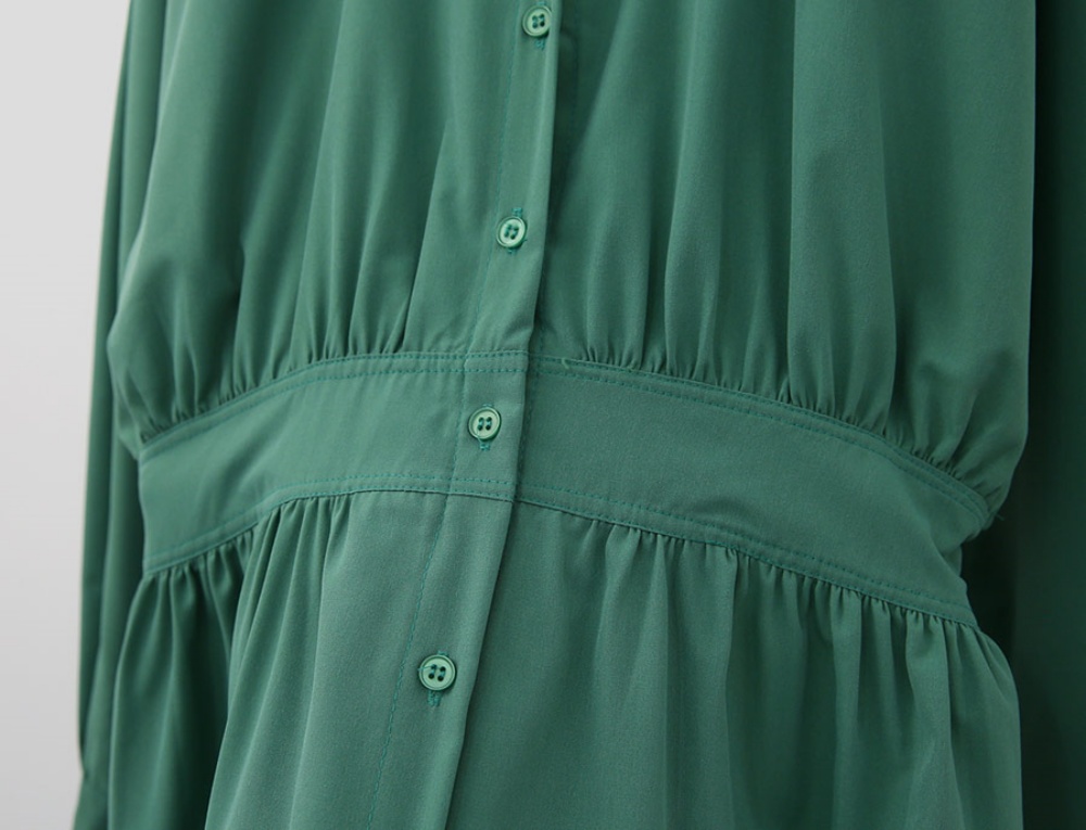 バンドカラーイージーフレアワンピース | 詳細画像20