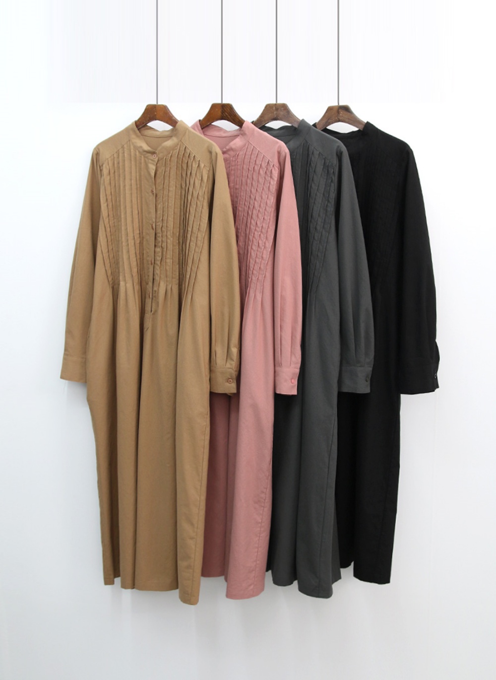 ピンタックバンドカラーワンピース | 詳細画像8