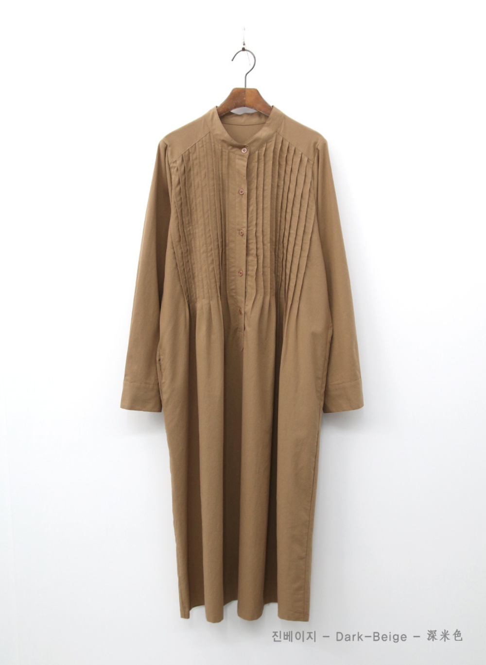 ピンタックバンドカラーワンピース | 詳細画像10