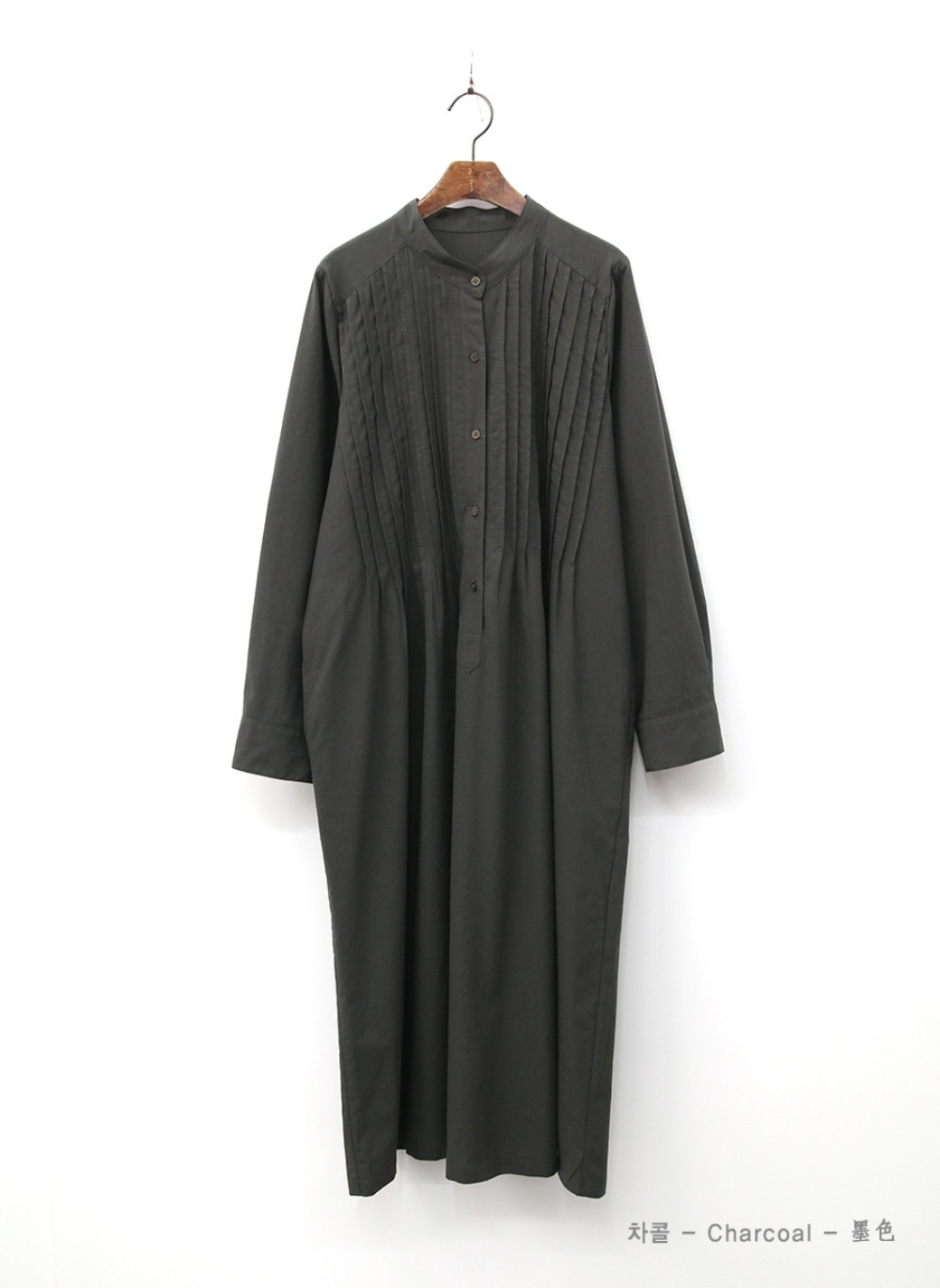 ピンタックバンドカラーワンピース | 詳細画像12