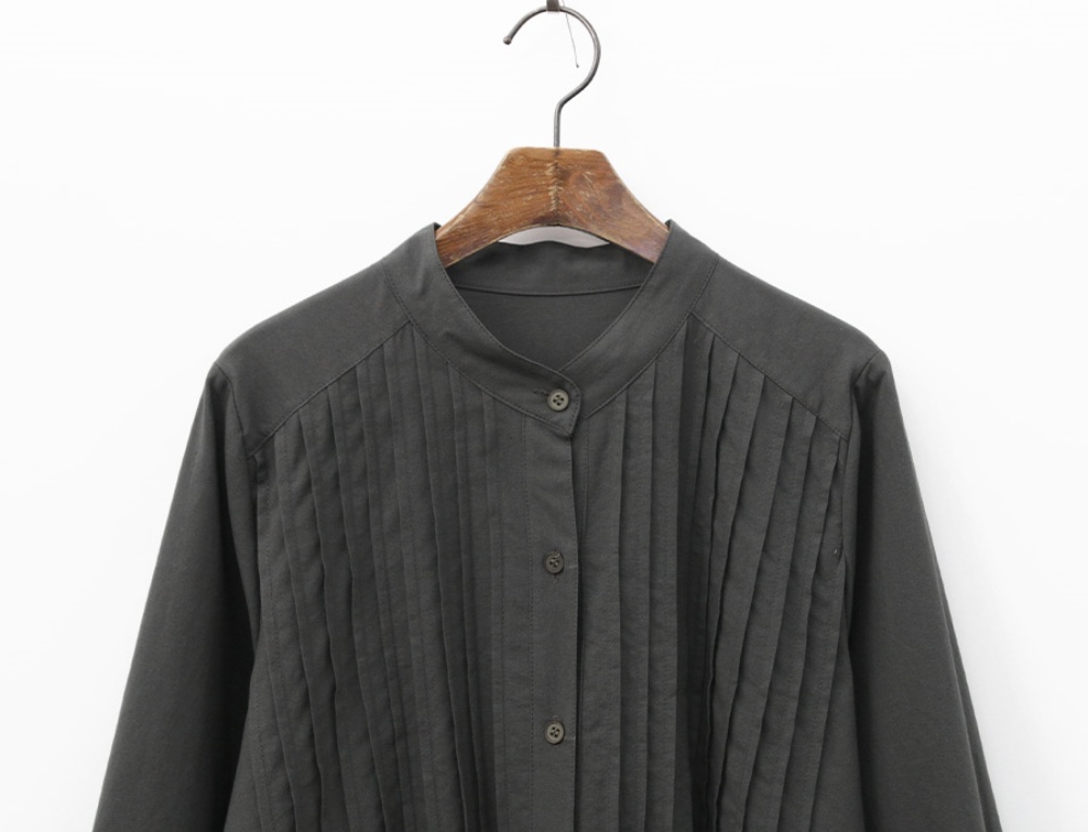 ピンタックバンドカラーワンピース | 詳細画像14