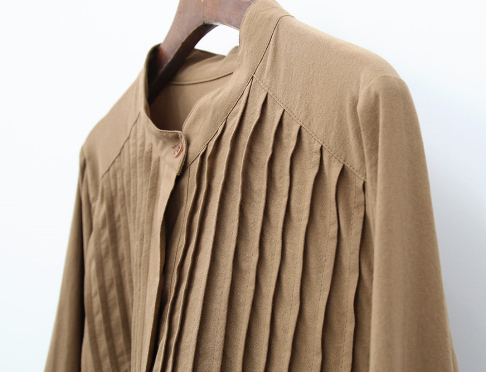 ピンタックバンドカラーワンピース | 詳細画像18