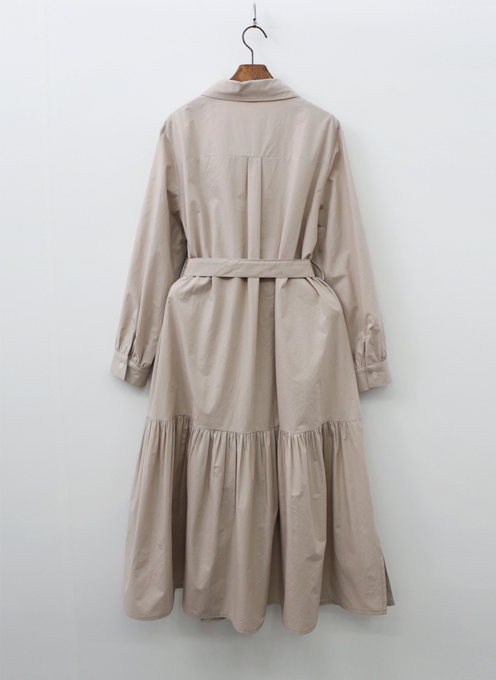 ストラップ付フレアシャツワンピース | 詳細画像16