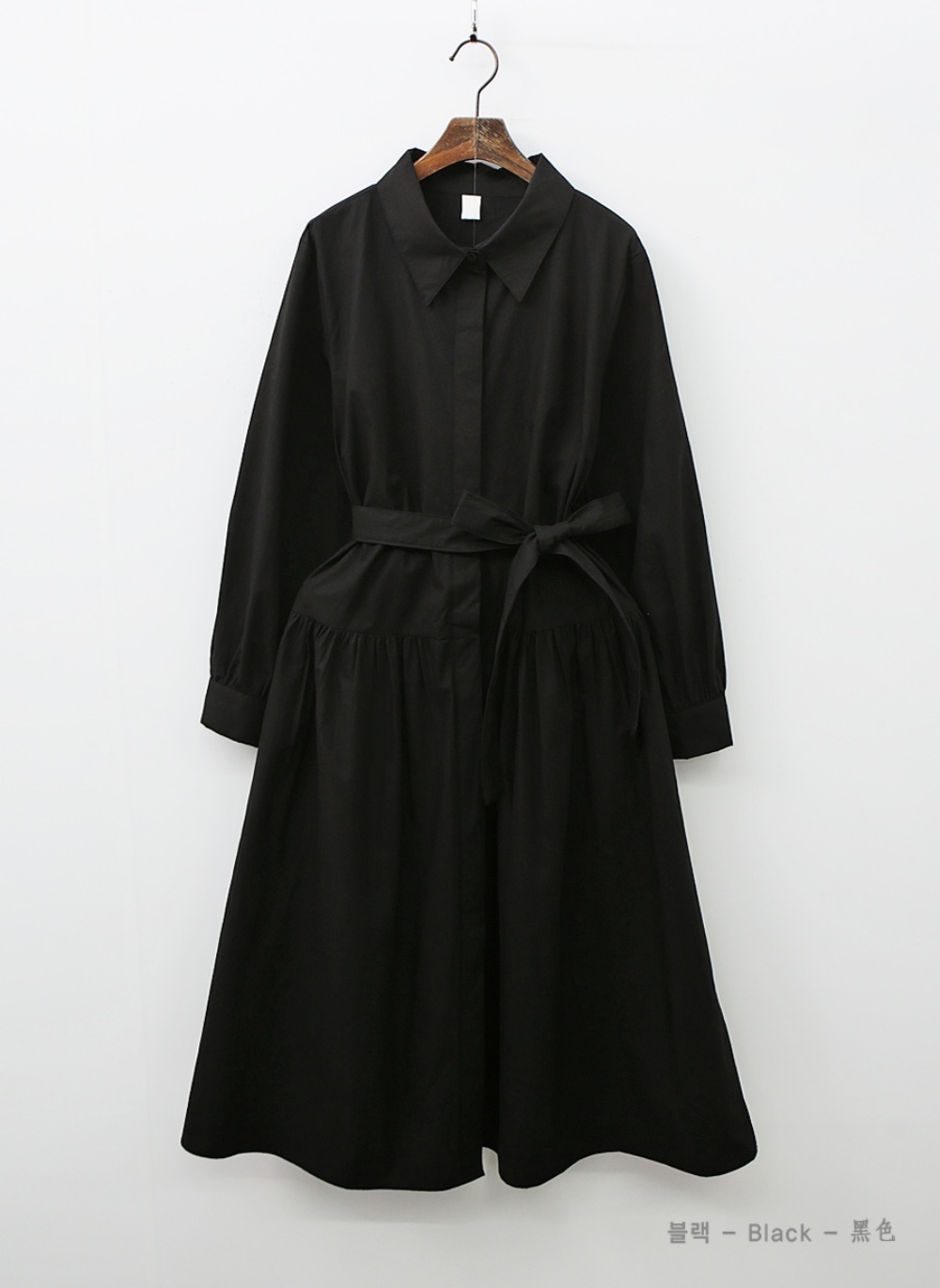 ストラップ付フレアシャツワンピース | 詳細画像18