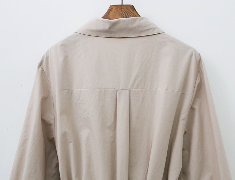 ストラップ付フレアシャツワンピース | 詳細画像24