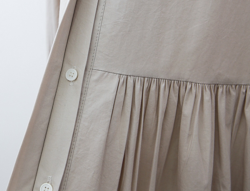 ストラップ付フレアシャツワンピース | 詳細画像25