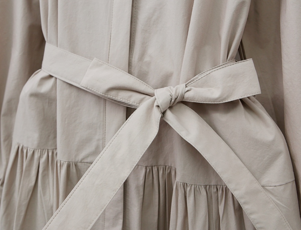 ストラップ付フレアシャツワンピース | 詳細画像27