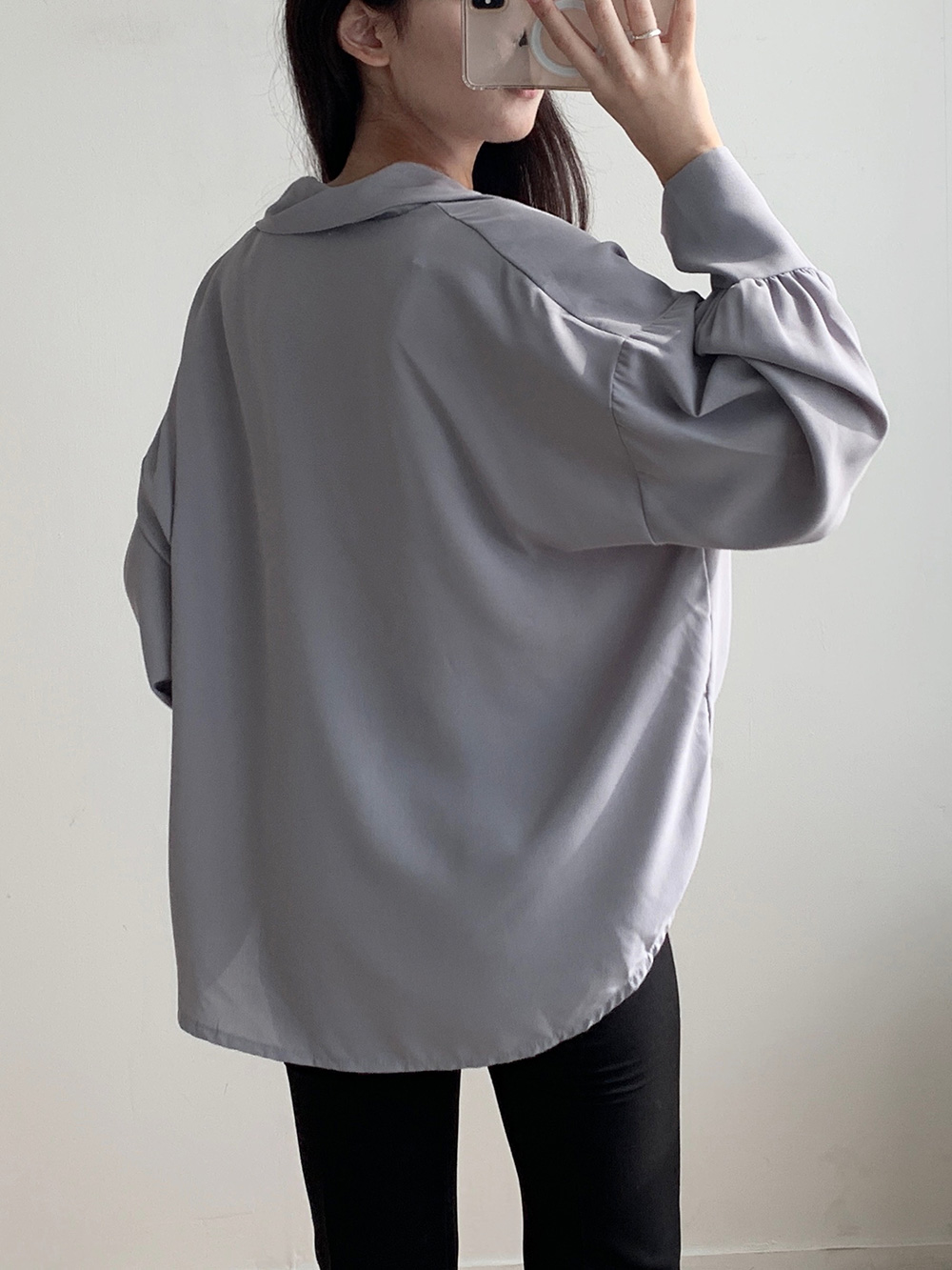 ワイドカフスシルキーシャツ | 詳細画像3