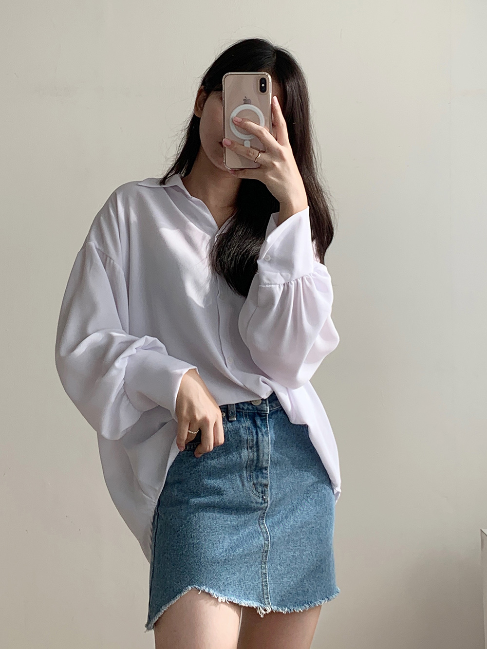 ワイドカフスシルキーシャツ | 詳細画像16