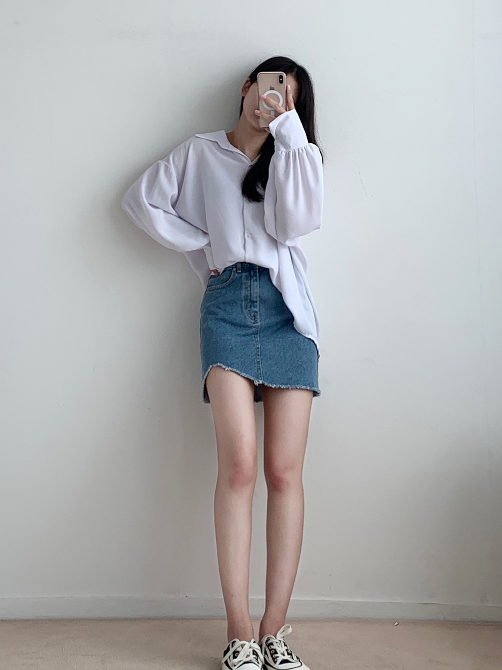 ワイドカフスシルキーシャツ | 詳細画像18