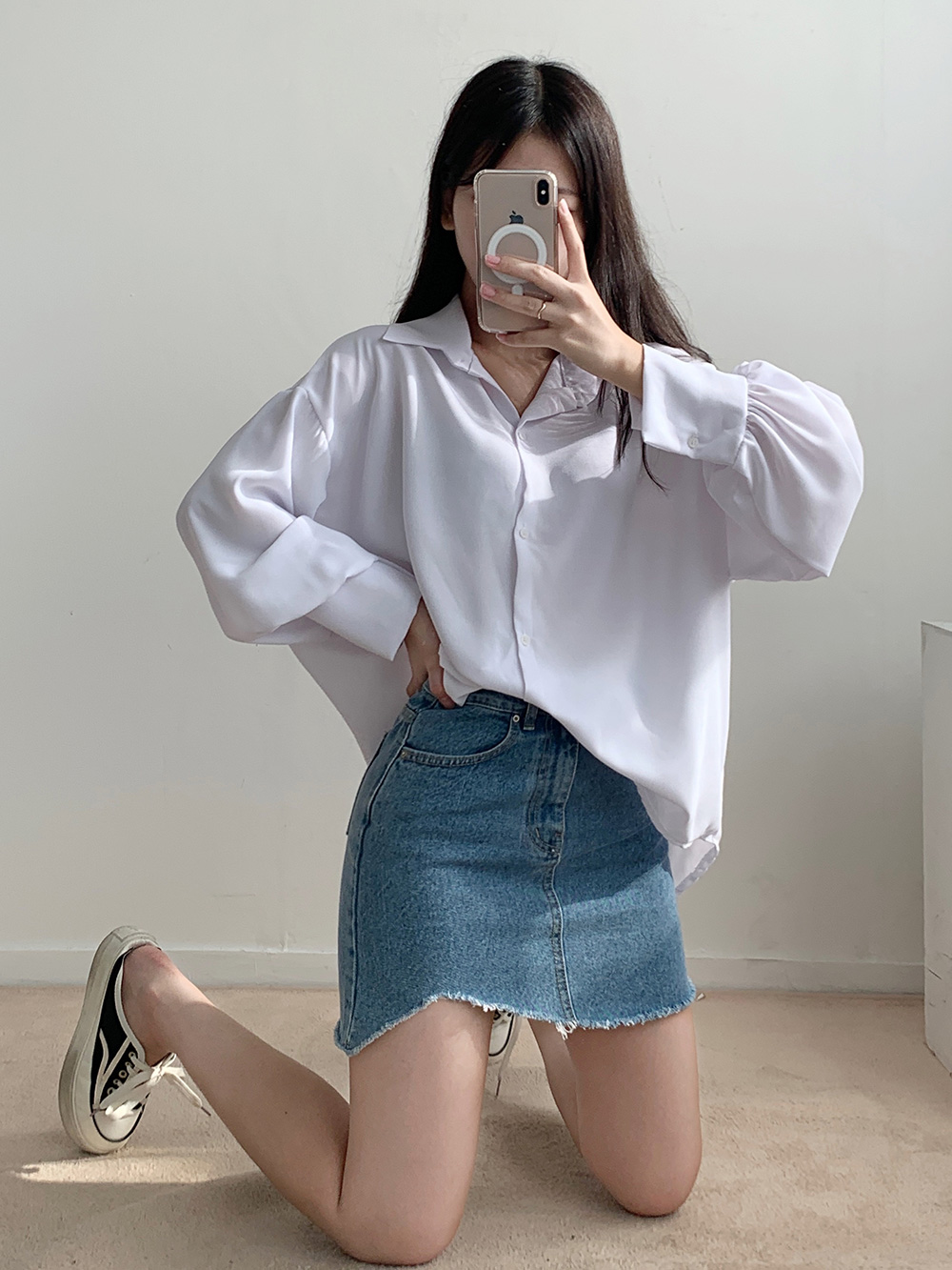 ワイドカフスシルキーシャツ | 詳細画像22