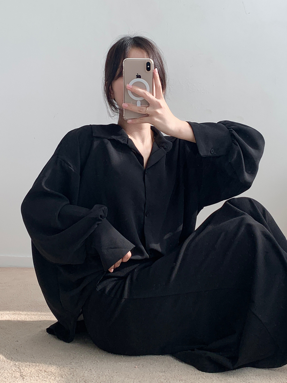 ワイドカフスシルキーシャツ | 詳細画像26