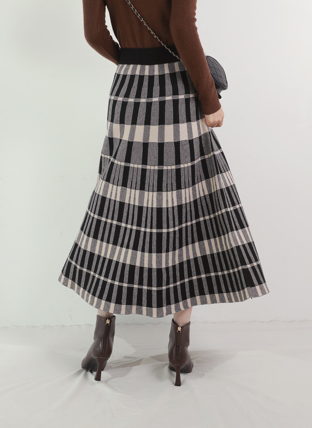 Malbon Golf チェッカーボードニット＆スカート 美品！即購入可✅ Malbon Golf チェッカーボードニット＆スカート 美品！即購入可