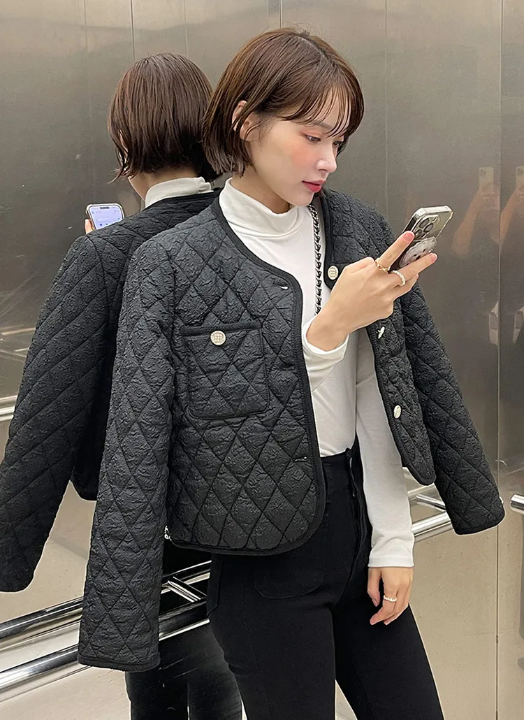 リンクルポケットキルトジャケット | DHOLIC | 詳細画像1