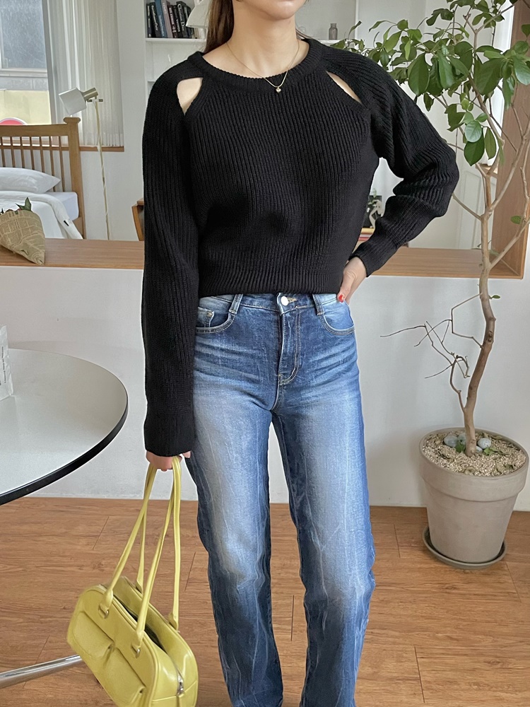 ショルダースリットラグランニット | 詳細画像8