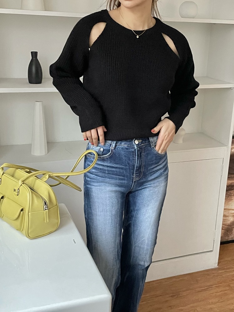 ショルダースリットラグランニット | 詳細画像12