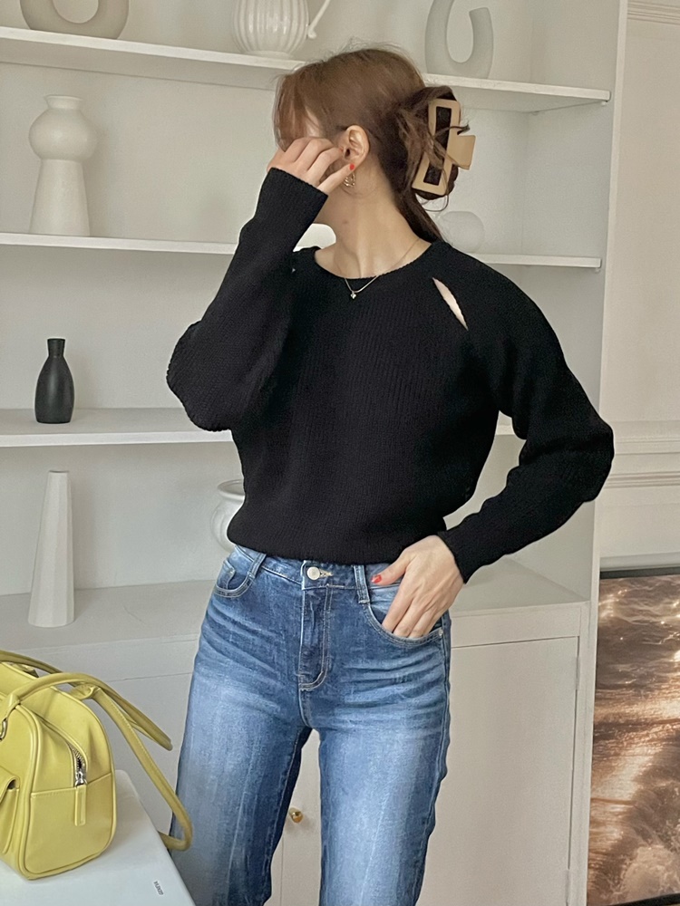 ショルダースリットラグランニット | 詳細画像14