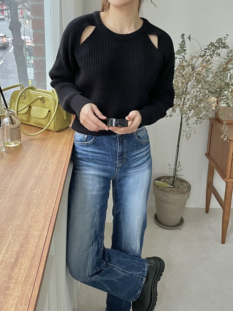 ショルダースリットラグランニット | 詳細画像16