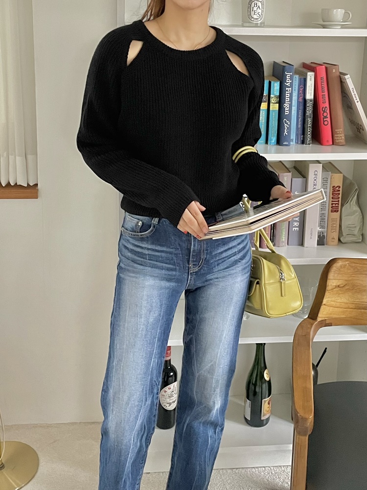 ショルダースリットラグランニット | 詳細画像18