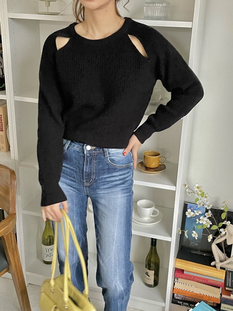 ショルダースリットラグランニット | 詳細画像23