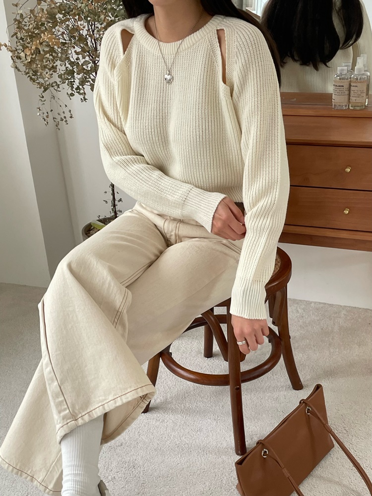 ショルダースリットラグランニット | 詳細画像30