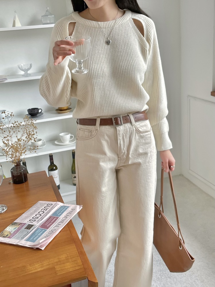 ショルダースリットラグランニット | 詳細画像35