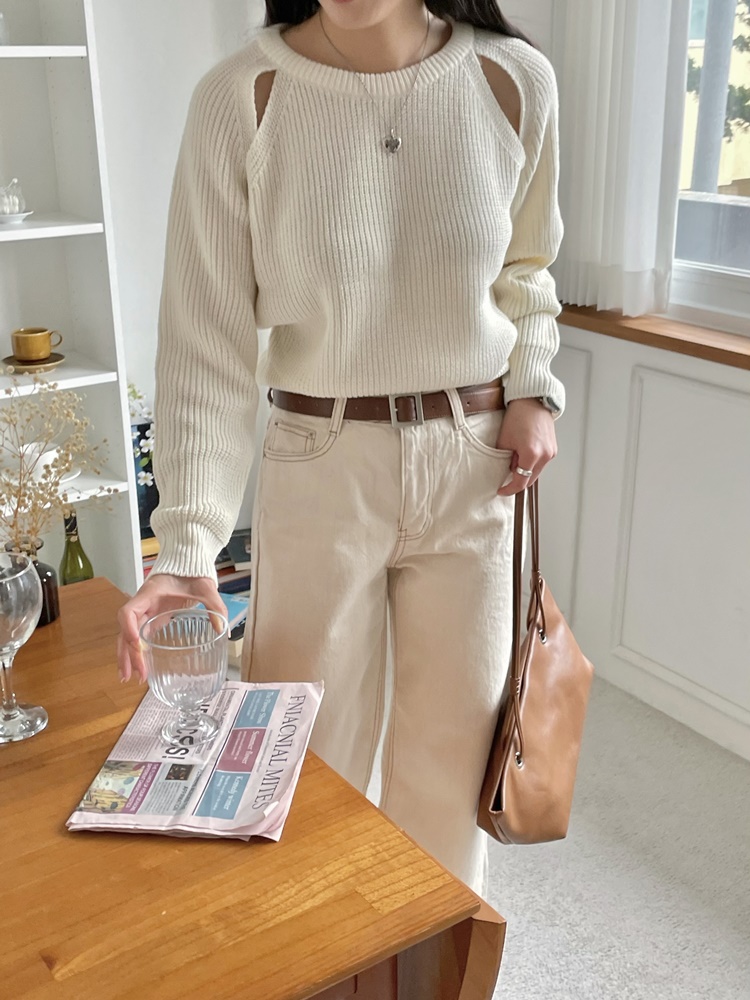 ショルダースリットラグランニット | 詳細画像37