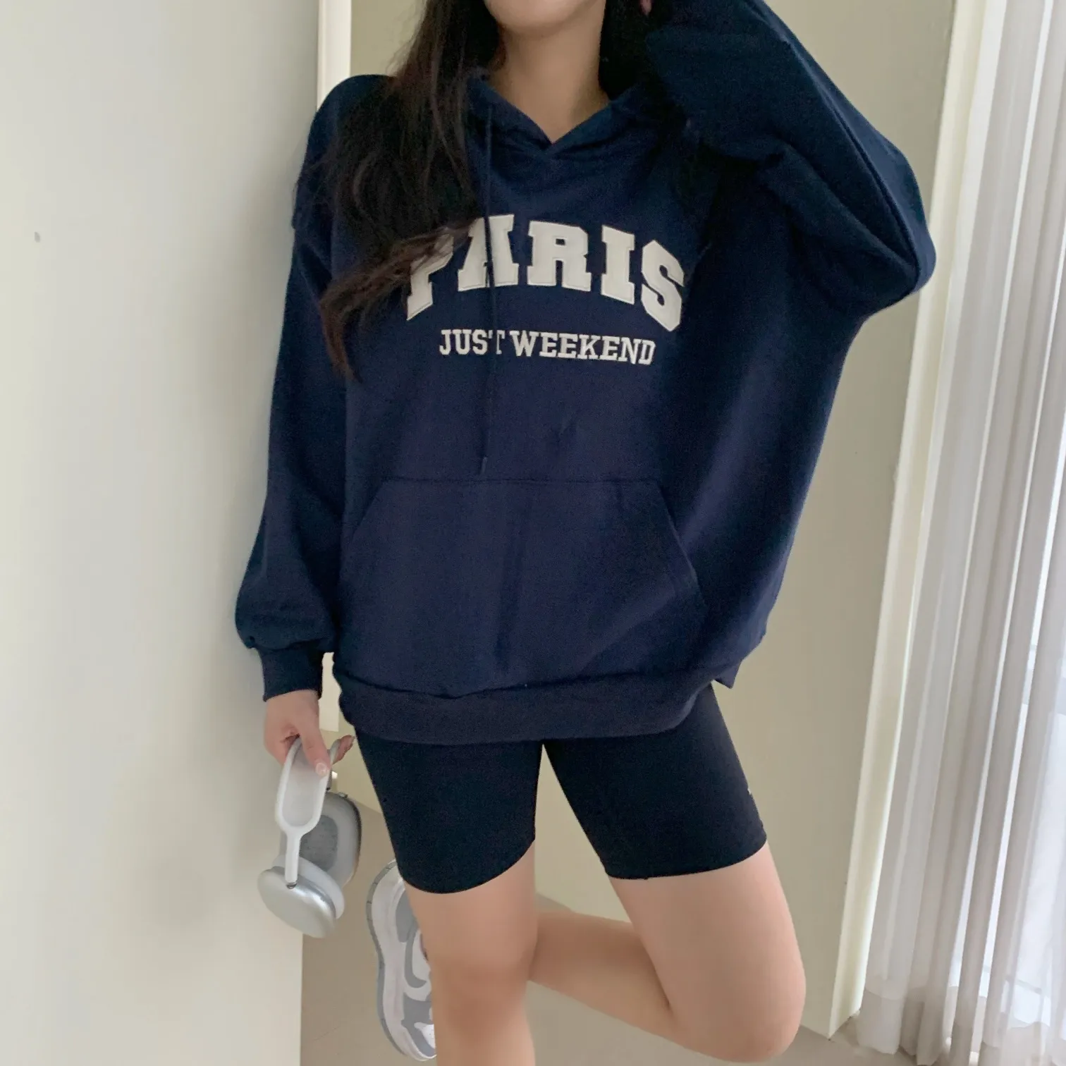 PARISロゴマフポケパーカー | レディースファッション通販 - DHOLIC