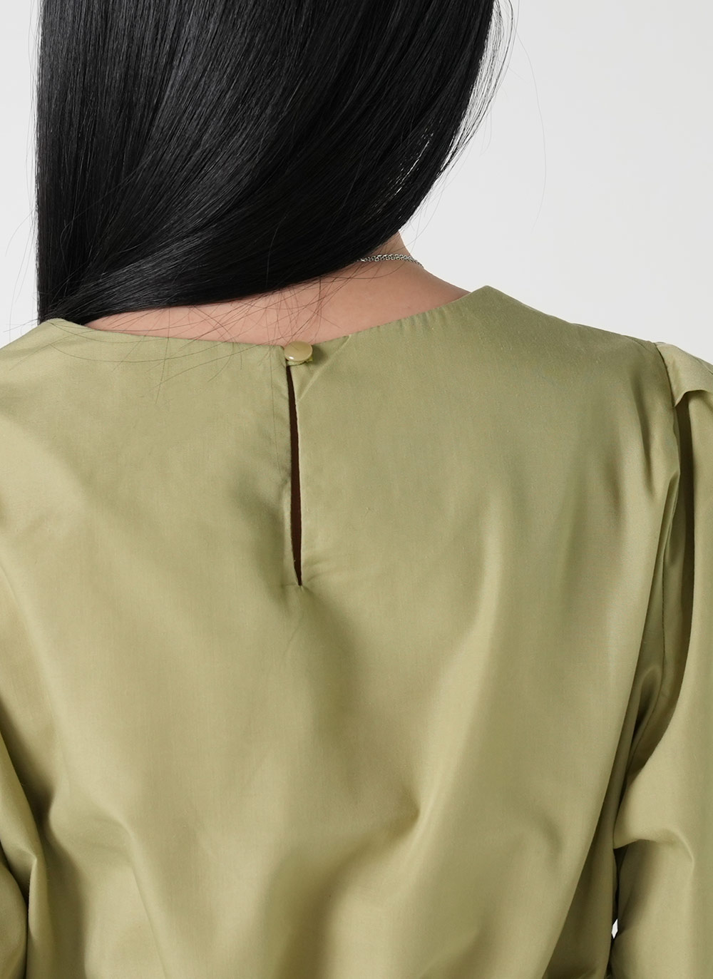 ストリング付ペプラムパフブラウス | DHOLIC | 詳細画像10