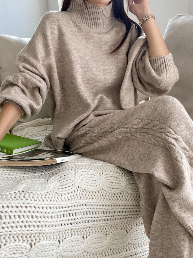 ウール混ケーブルニット&ストリングパンツSET | 詳細画像20