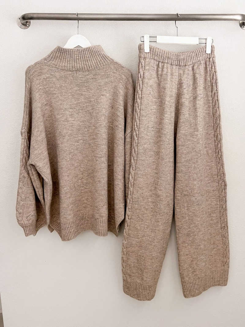 ウール混ケーブルニット&ストリングパンツSET | 詳細画像24