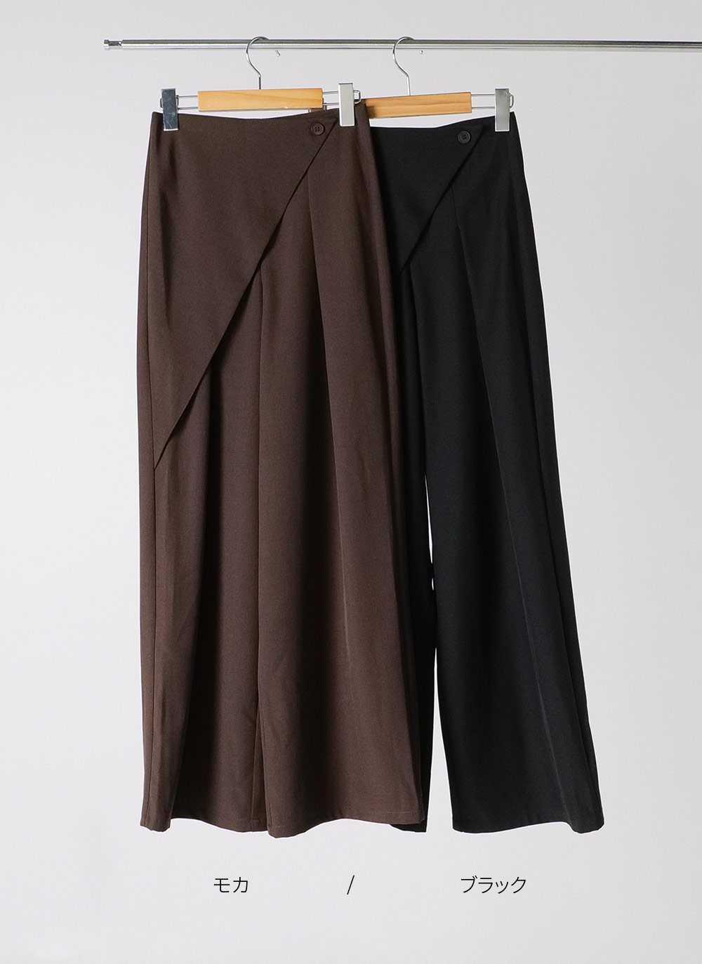 ボタンラップワイドスラックス | DHOLIC | 詳細画像10