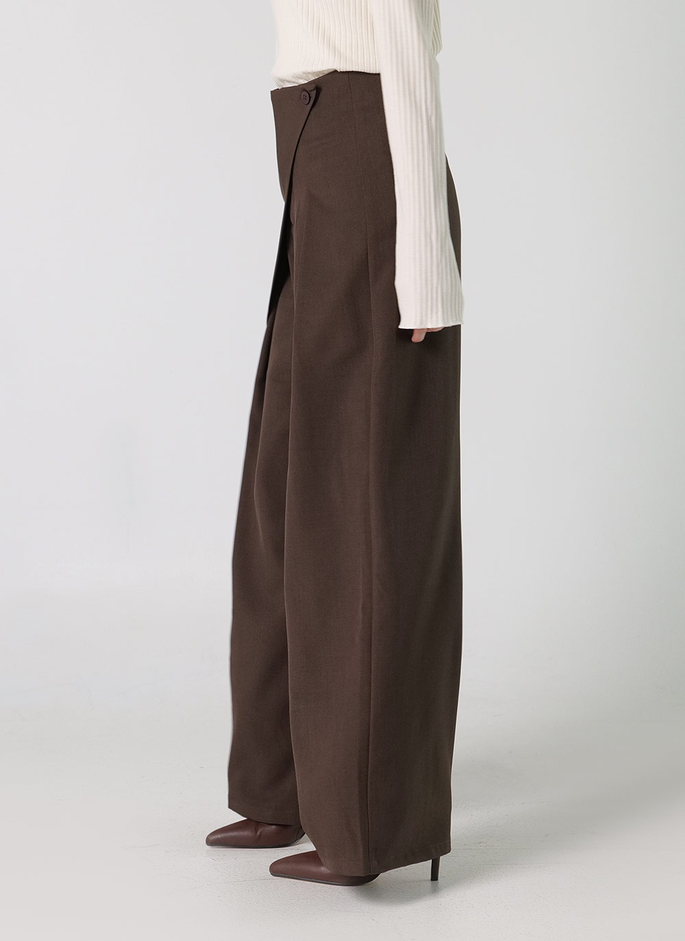 ボタンラップワイドスラックス | DHOLIC | 詳細画像7