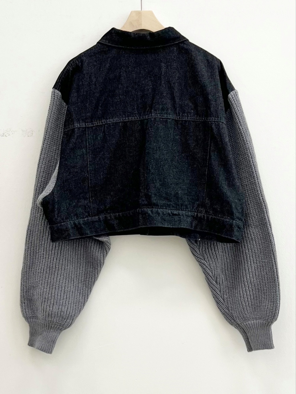 ニットスリーブデニムジャケット | レディースファッション通販 - DHOLIC