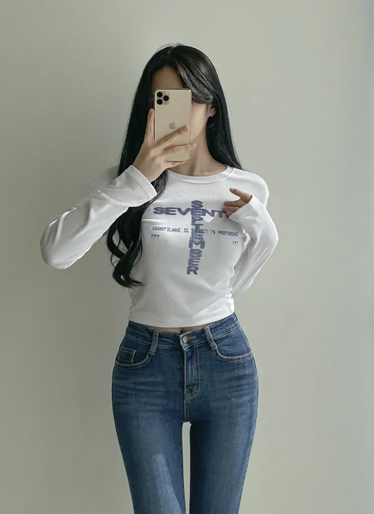 SEVENプリントクロップドTシャツ | dangosister | 詳細画像1