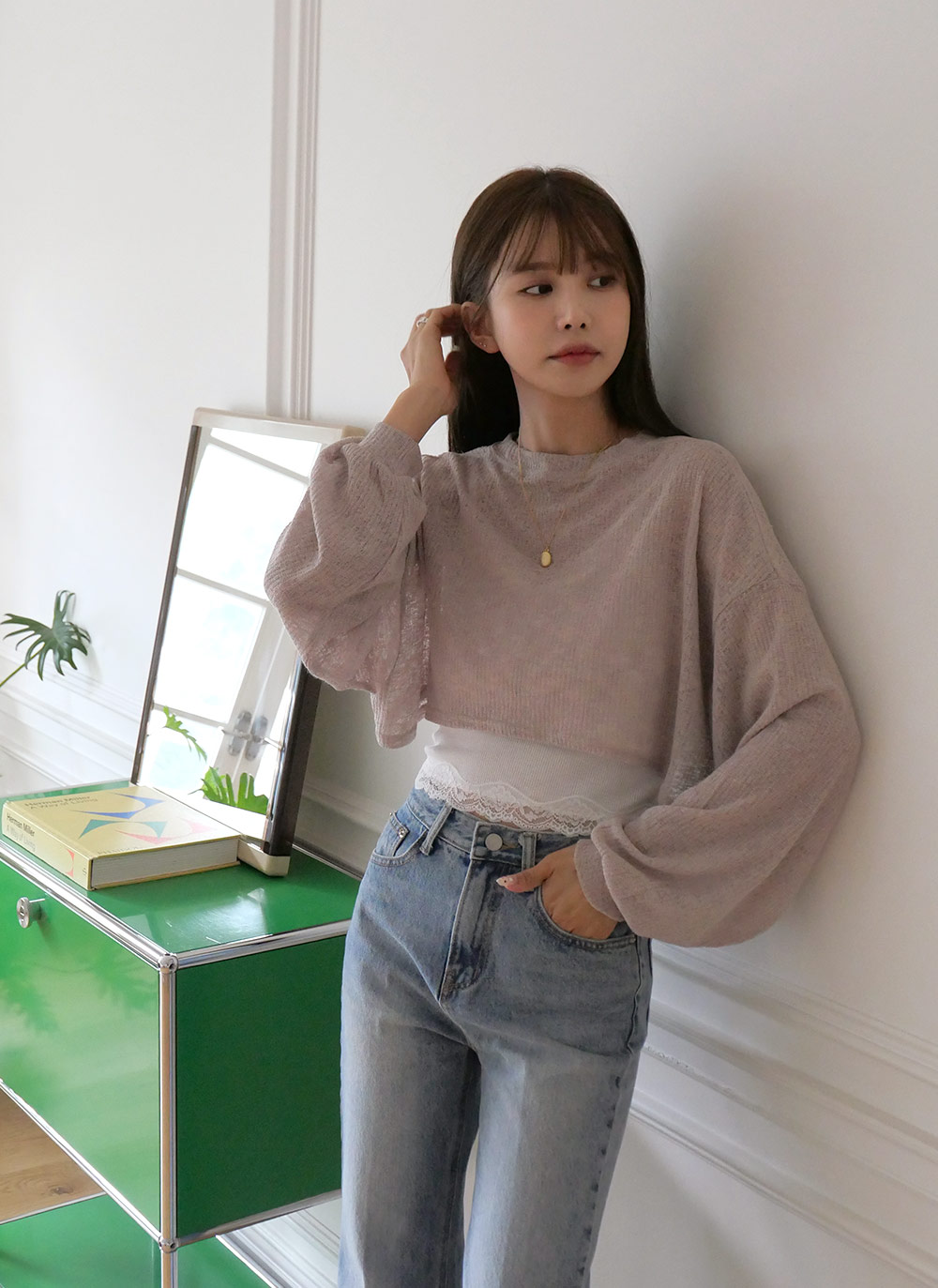2WAYボレロ風クロップドTシャツ | DHOLIC | 詳細画像10
