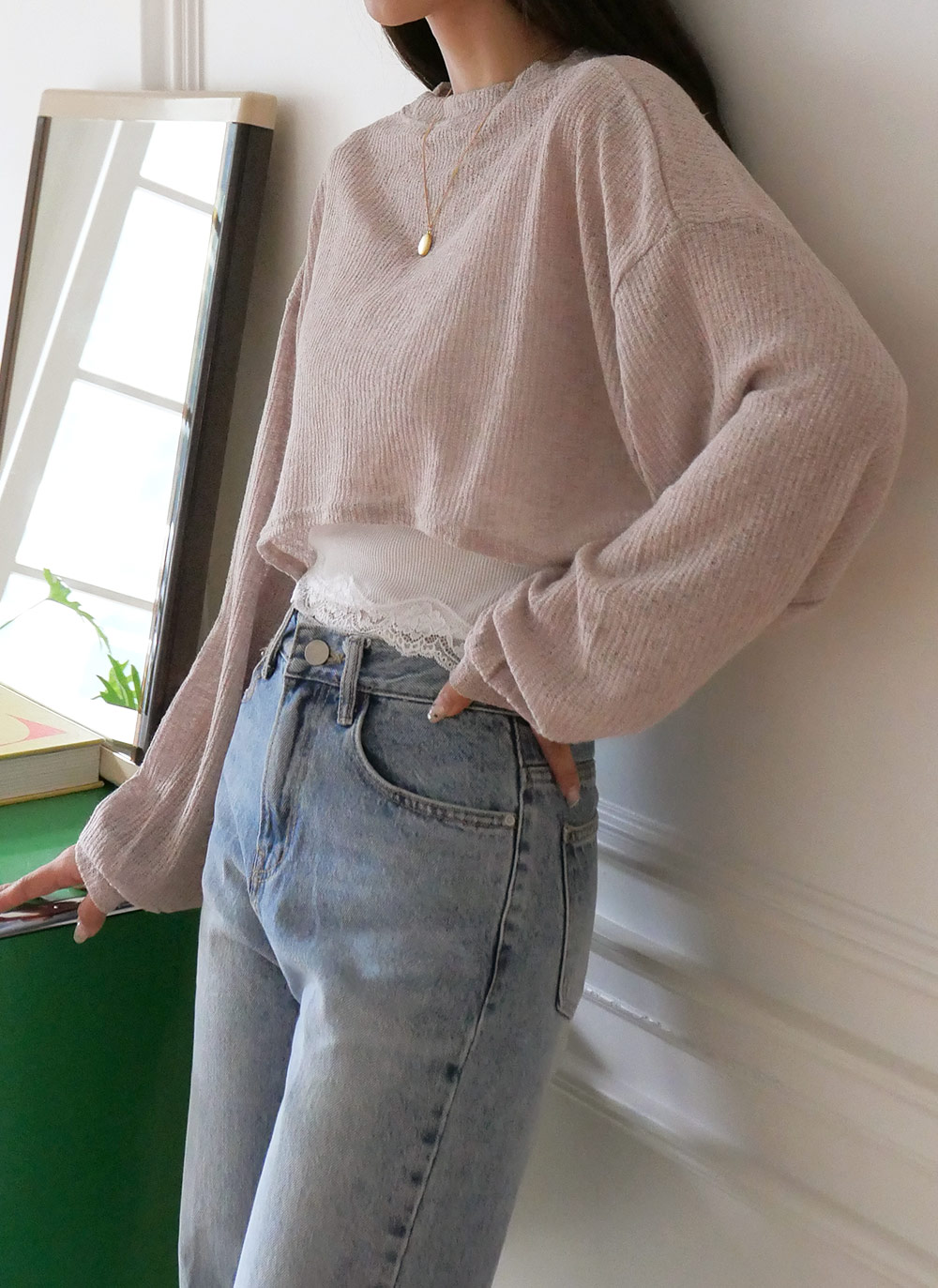 2WAYボレロ風クロップドTシャツ | DHOLIC | 詳細画像12