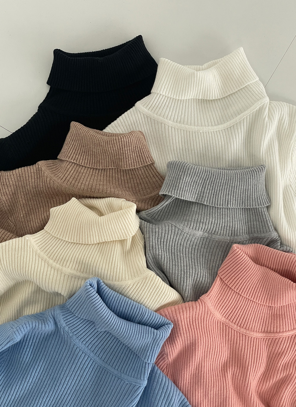 タートルネックスリムリブニット | レディースファッション通販 - DHOLIC