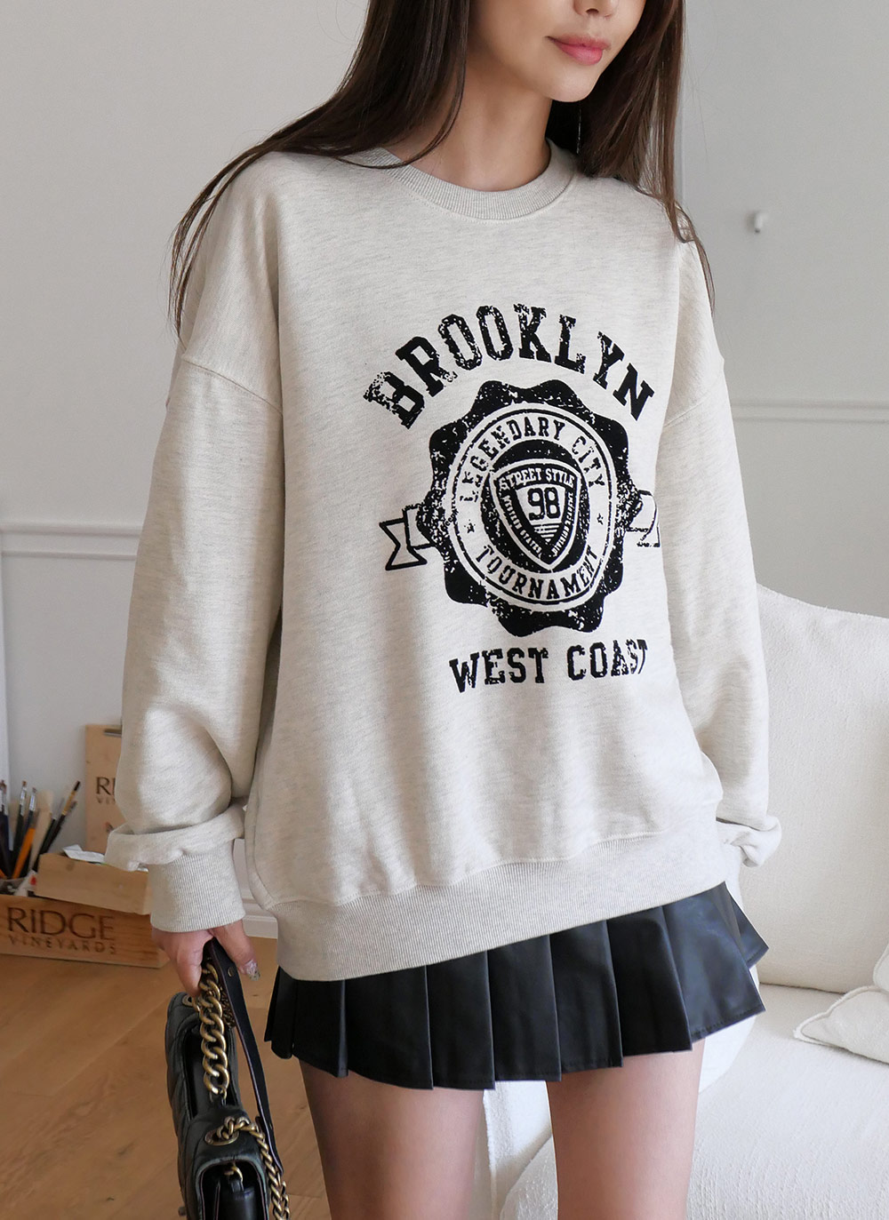 BROOKLYNプリントスウェット | DHOLIC | 詳細画像6