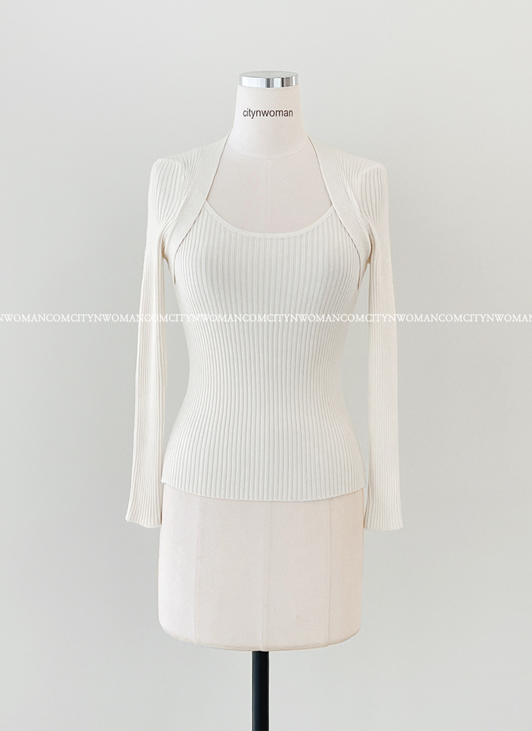 BOLELO今月中 スクエアボレロリブニット | レディースファッション通販 - DHOLIC