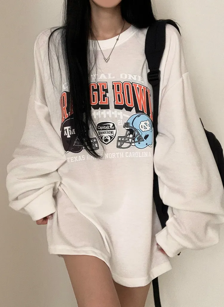 ORANGE BOWLオーバーTシャツ | moodloveroom | 詳細画像1