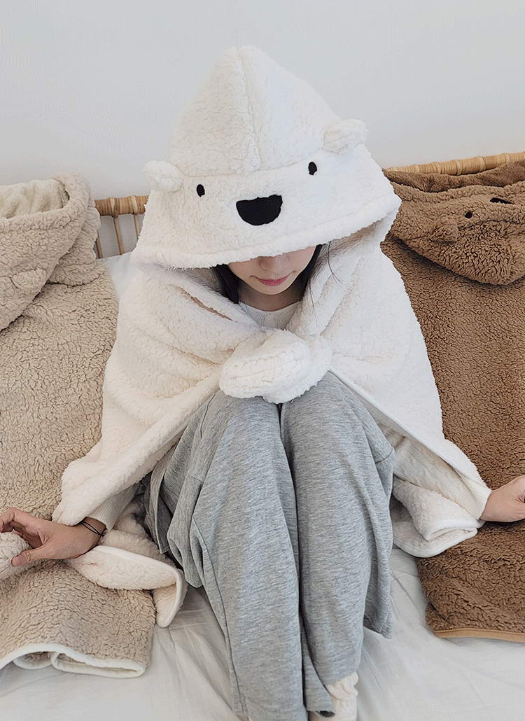 フード付ベアブランケット | レディースファッション通販 - DHOLIC