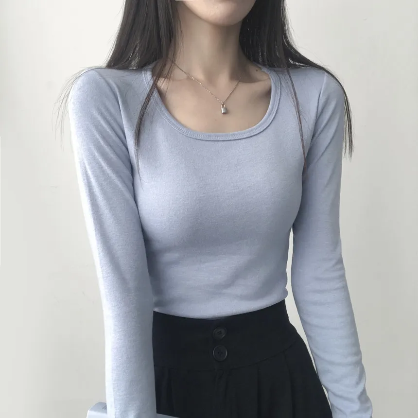 スクエアネック長袖Tシャツ | lilisense | 詳細画像9