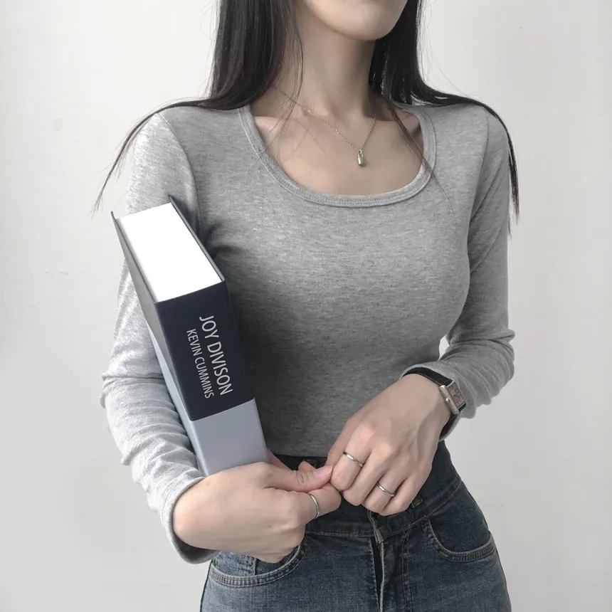 スクエアネック長袖Tシャツ | lilisense | 詳細画像22