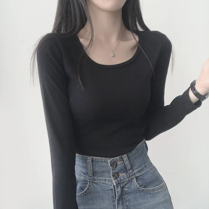 スクエアネック長袖Tシャツ | lilisense | 詳細画像26