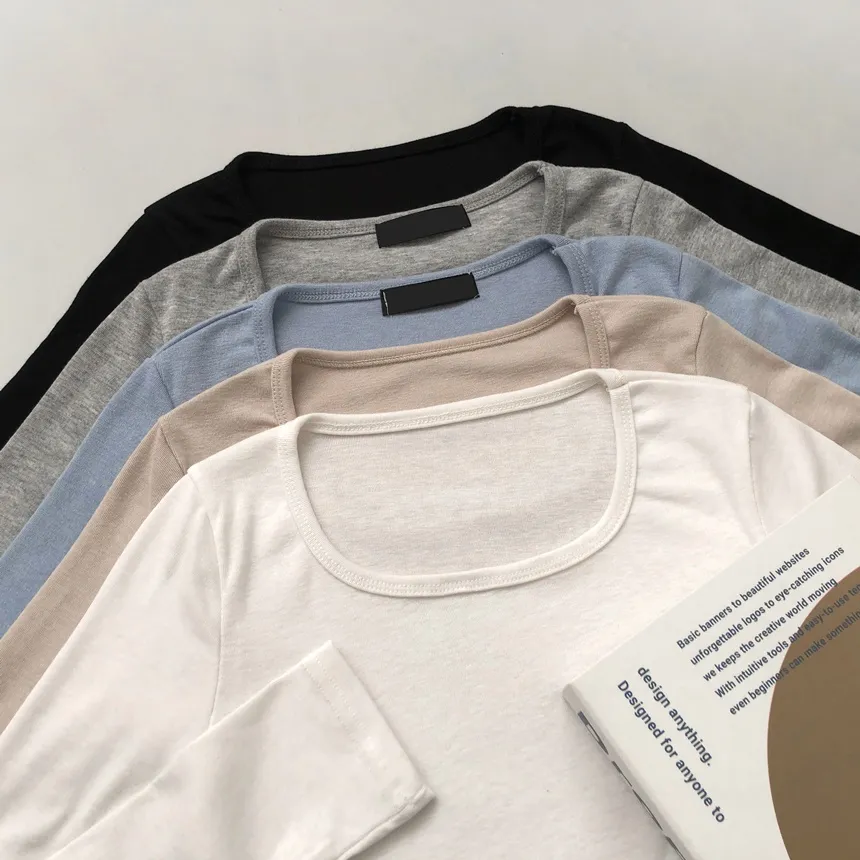 スクエアネック長袖Tシャツ | lilisense | 詳細画像27