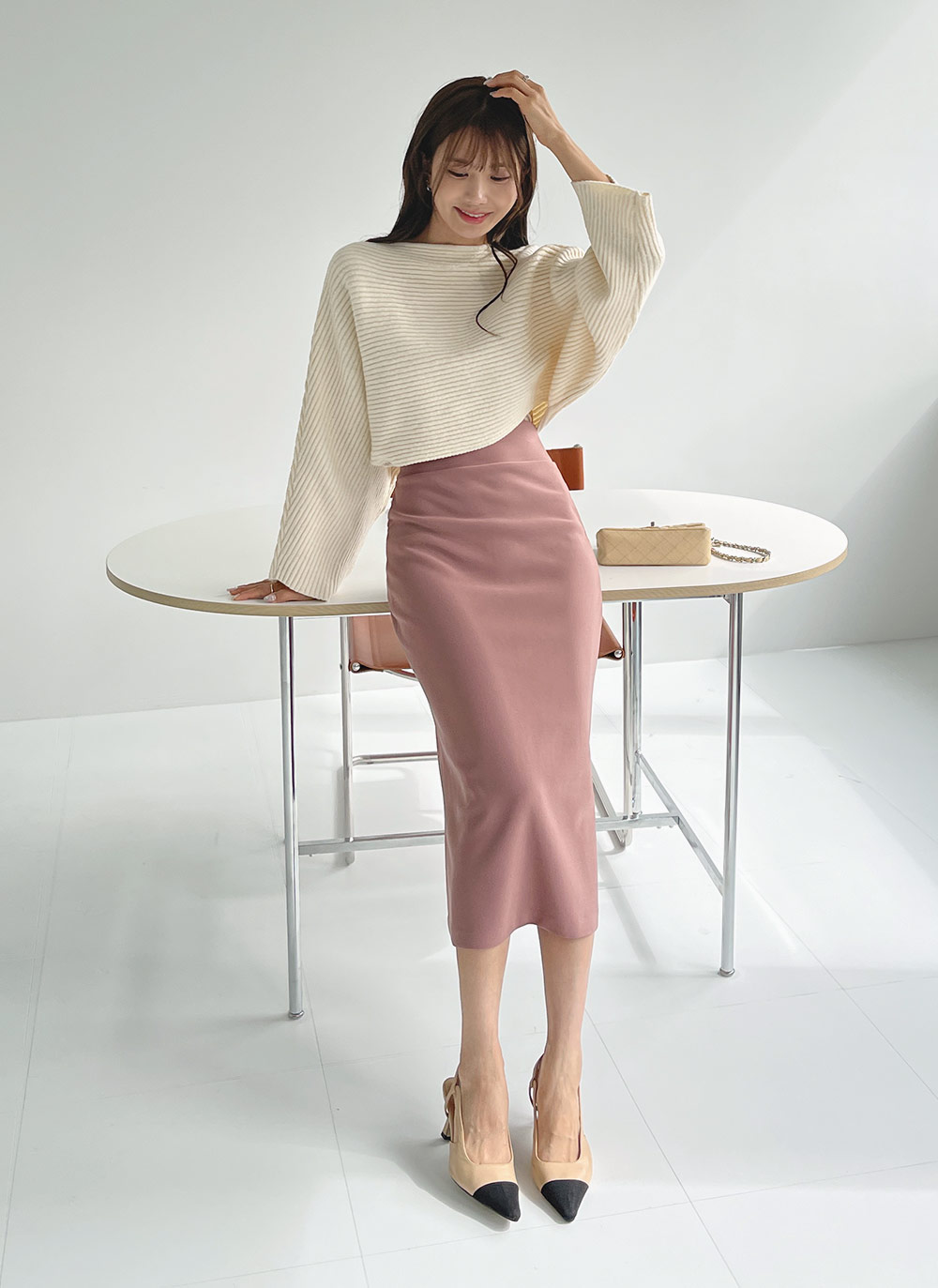 リブボートネックドルマンニット | DHOLIC | 詳細画像8