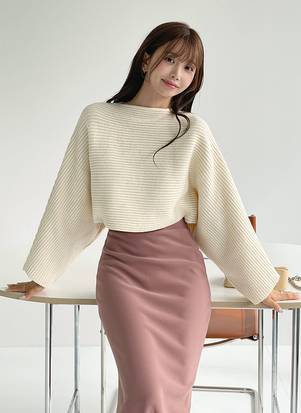 リブボートネックドルマンニット | DHOLIC | 詳細画像10